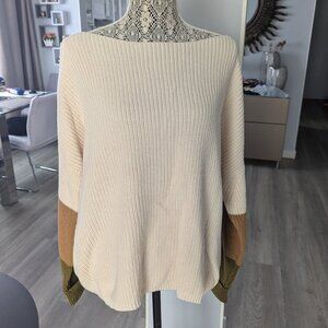 French Connection oversize cotton ribbed sweater